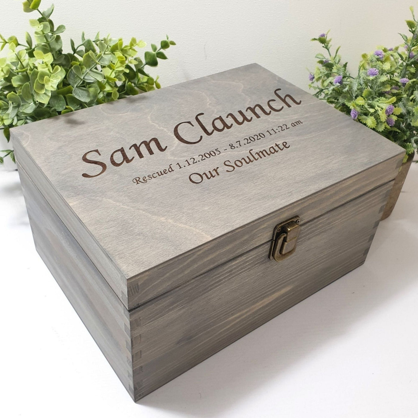 Personalised Remembrance Keepsake Box I Small to XLarge I Lockable Mem ...