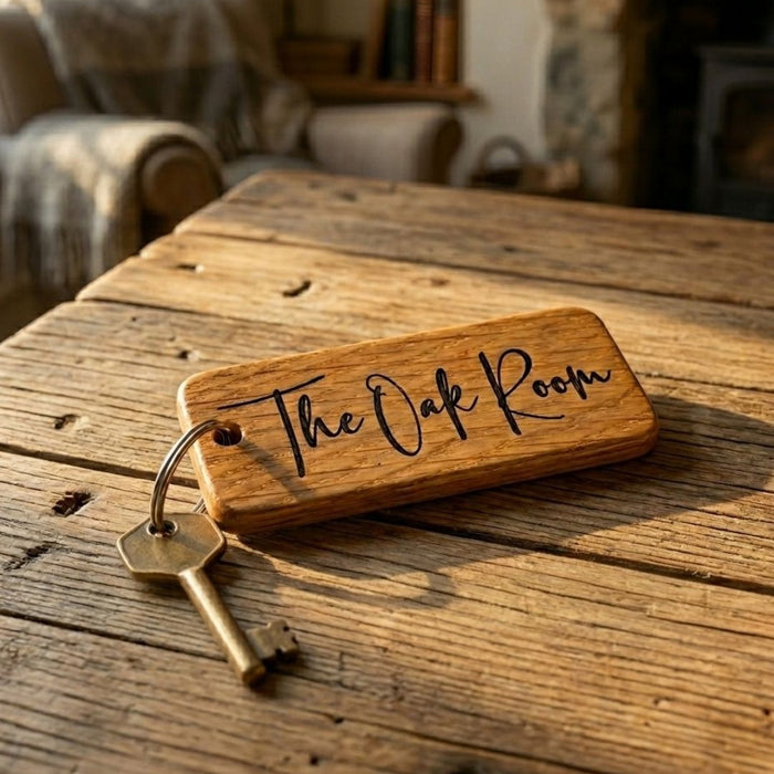 Personalised Room Name Keyring