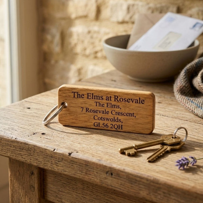 Personalised Room Name Keyring