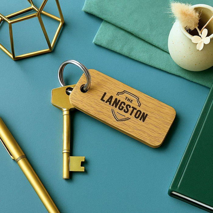 Personalised Room Name Keyring I Engraved Hotel AirBnB Bed & Breakfast Keyring I Room Number Keychain