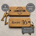 Personalised Room Name Keyring I Engraved Hotel AirBnB Bed & Breakfast Keyring I Room Number Keychain