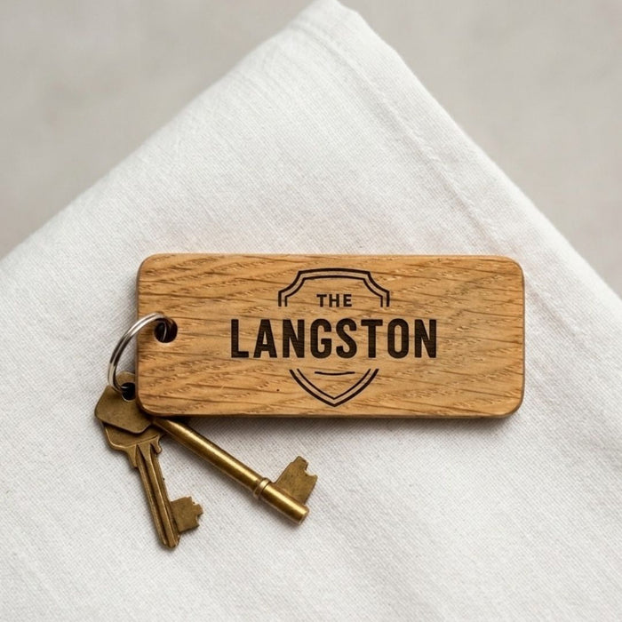 Personalised Room Name Keyring I Engraved Hotel AirBnB Bed & Breakfast Keyring I Room Number Keychain