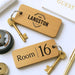 Personalised Room Name Keyring I Engraved Hotel AirBnB Bed & Breakfast Keyring I Room Number Keychain