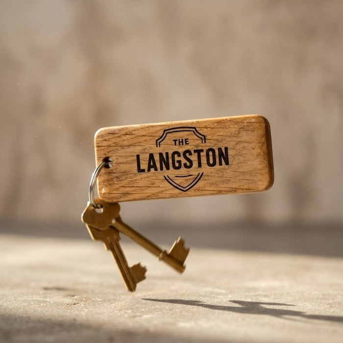 Personalised Room Name Keyring I Engraved Hotel AirBnB Bed & Breakfast Keyring I Room Number Keychain