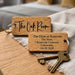 Personalised Room Name Keyring