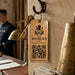 Personalised Social Media QR Code Keyring I Promotional Website Keyring I Wooden Business QR Code Keychain