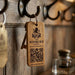 Custom QR Code Wooden Keyring, Branded Business Keyring, Personalised Logo Keychain, Promotional Company Key Fob, Engraved Key Tag
