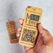 Personalised Social Media QR Code Keyring I Wooden Scanable Website Keyring I Business QR Code Keychain