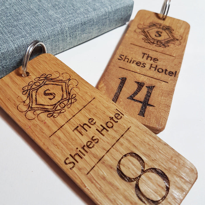 Personalised Social Media QR Code Keyring I Wooden Scanable Website Keyring I Business QR Code Keychain