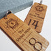 Personalised Social Media QR Code Keyring I Wooden Scanable Website Keyring I Business QR Code Keychain