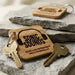 Personalised Square Logo Keyring