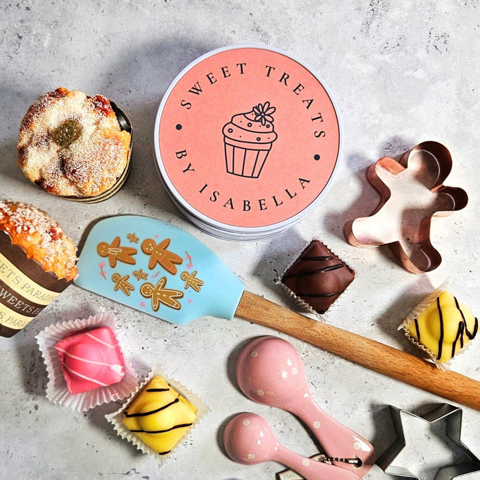 Personalised Sweet Treats Round Baking Cake Tin