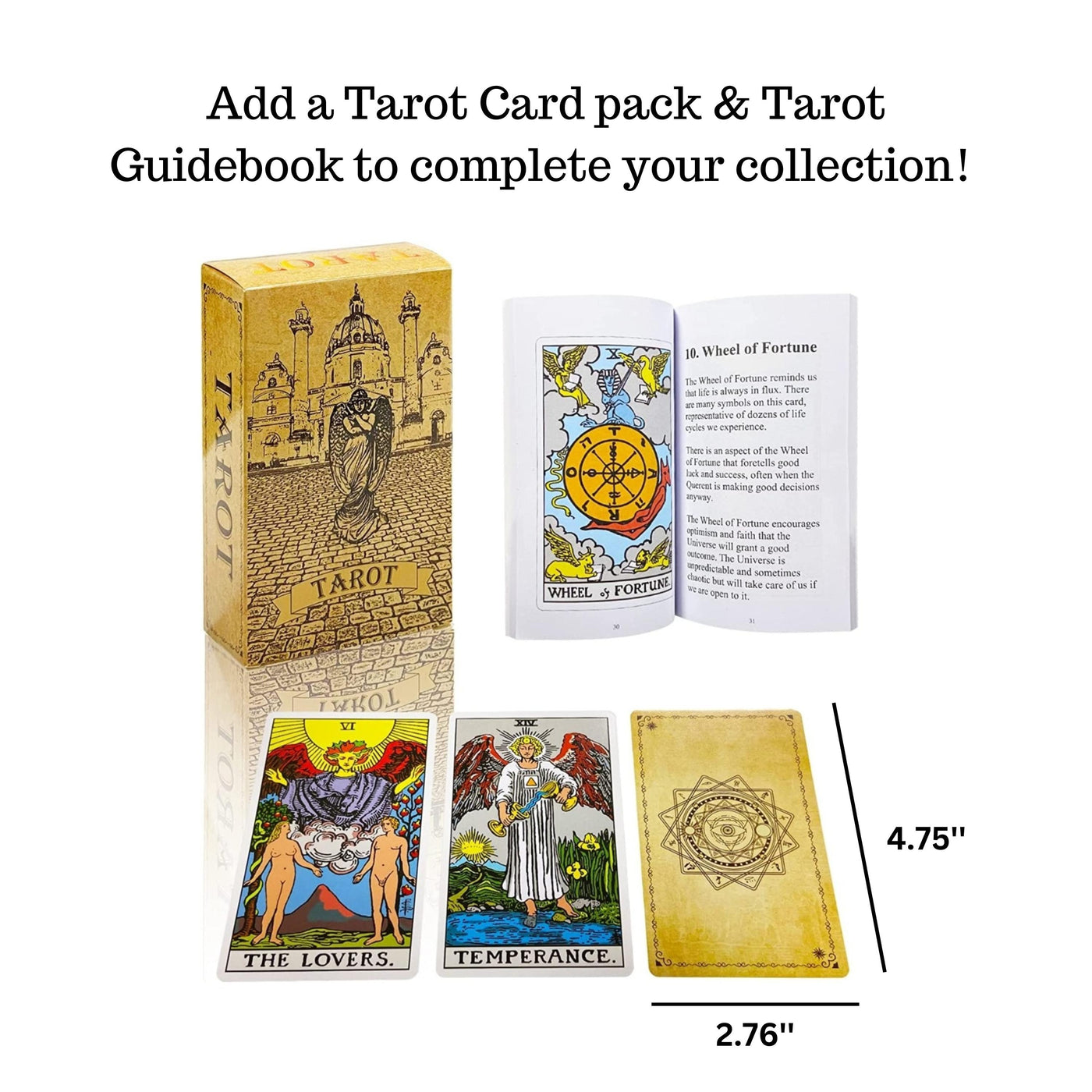 Tarot Pattern Box Personalised Tarot Box - Wooden Tarot Box & Card Deck - Tarot Card Sto ...