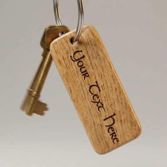 Personalised Text Engraved Keyring