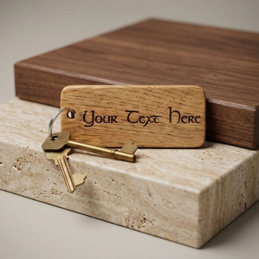 Personalised Text Engraved Keyring