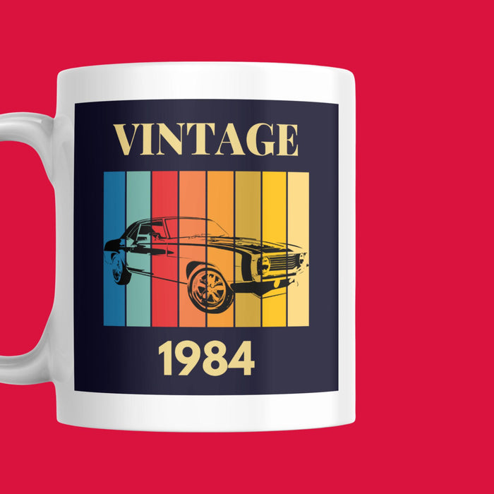 Personalised Vintage Birthday Year Mug I Birthday Gift Idea for Him Her