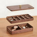 Personalised Walnut Wood Jewellery Box – Double Layer Storage