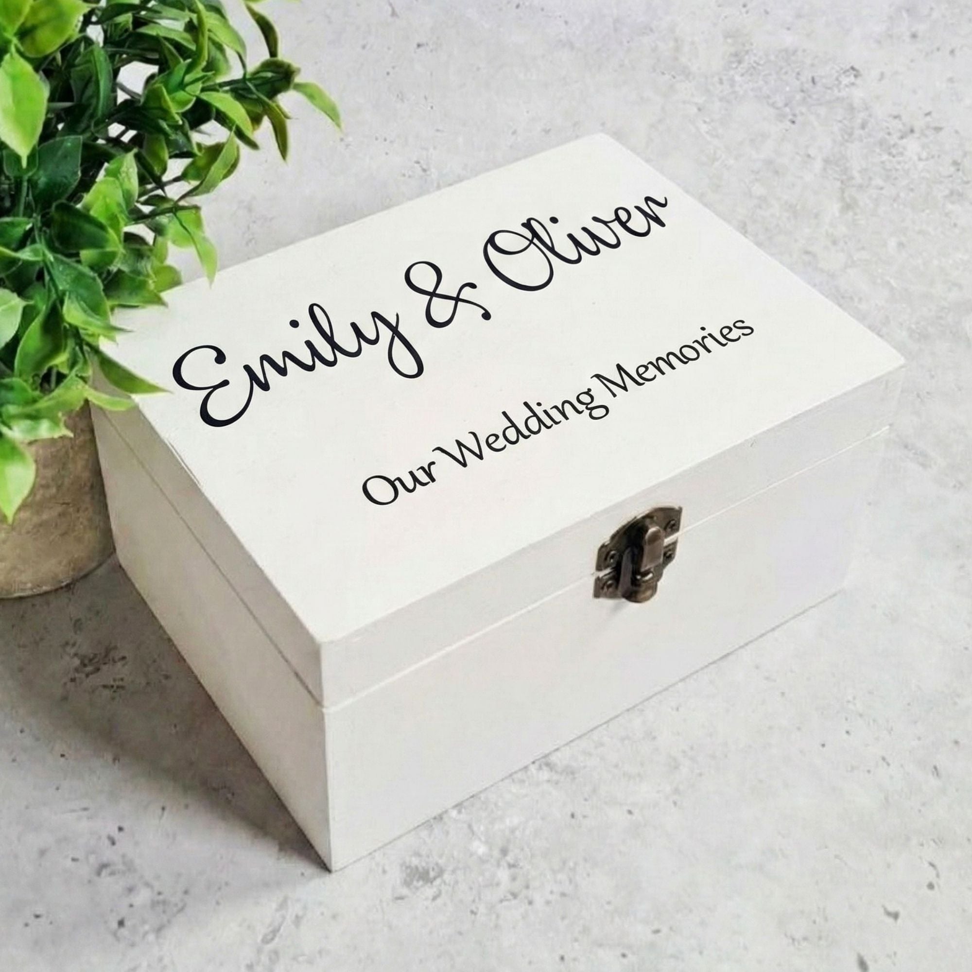 Personalised Wedding Memories Box