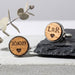 Personalised Wooden Cufflinks I Engraved 5th Anniversary Gift for Him