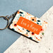 Personalised Wooden Keyring with Floral Design