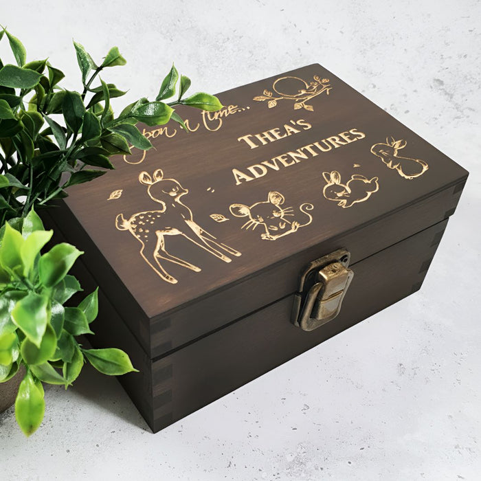 Personalised Woodland Animal Childrens Keepsake Box