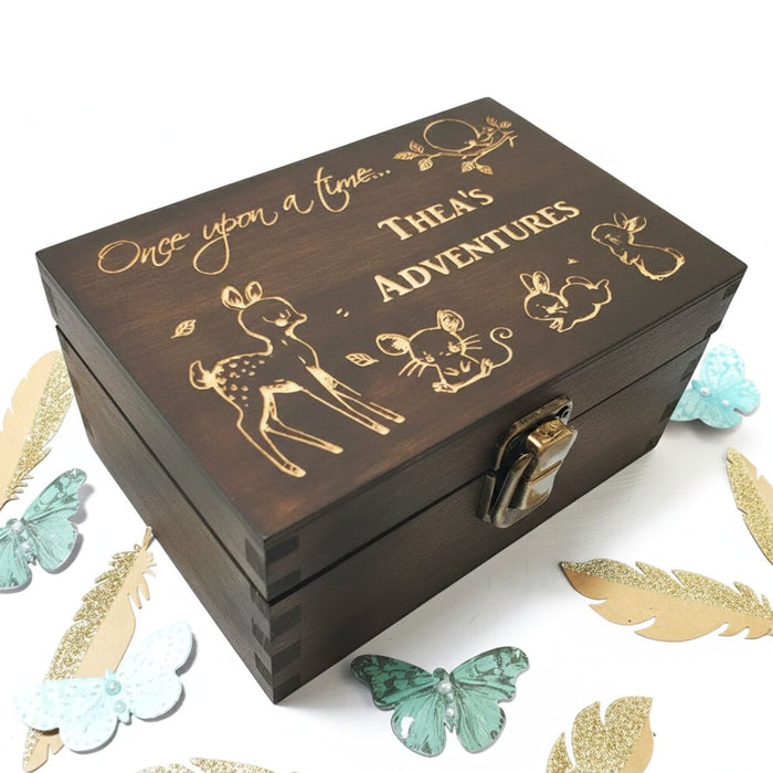 Personalised Woodland Animal Childrens Keepsake Box