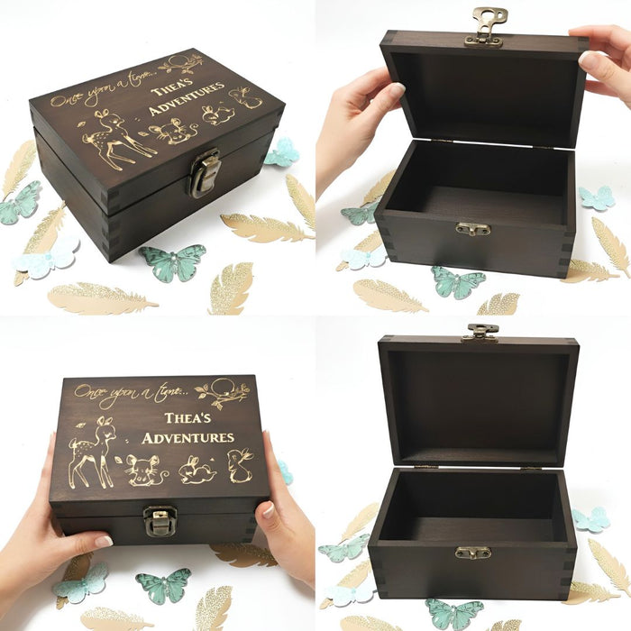 Personalised Woodland Animal Childrens Keepsake Box