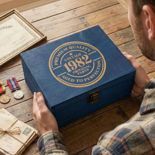 Personalised Year Birthday Keepsake Box I 18th 21st 30th Birthday Memory Box Gift