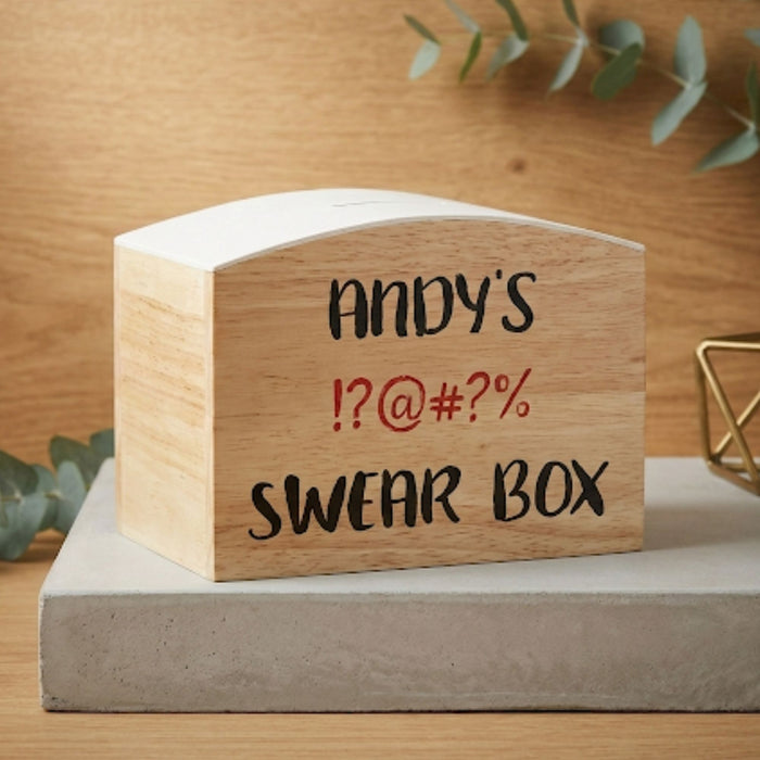 Personalised swear box - money box