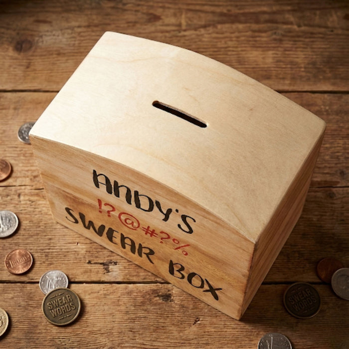 Personalised swear box - money box