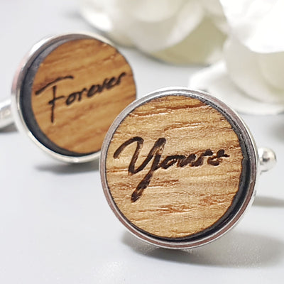 Personalised_Forever_Yours_Cufflinks_I_Wedding_Gifts_I_Make_Memento