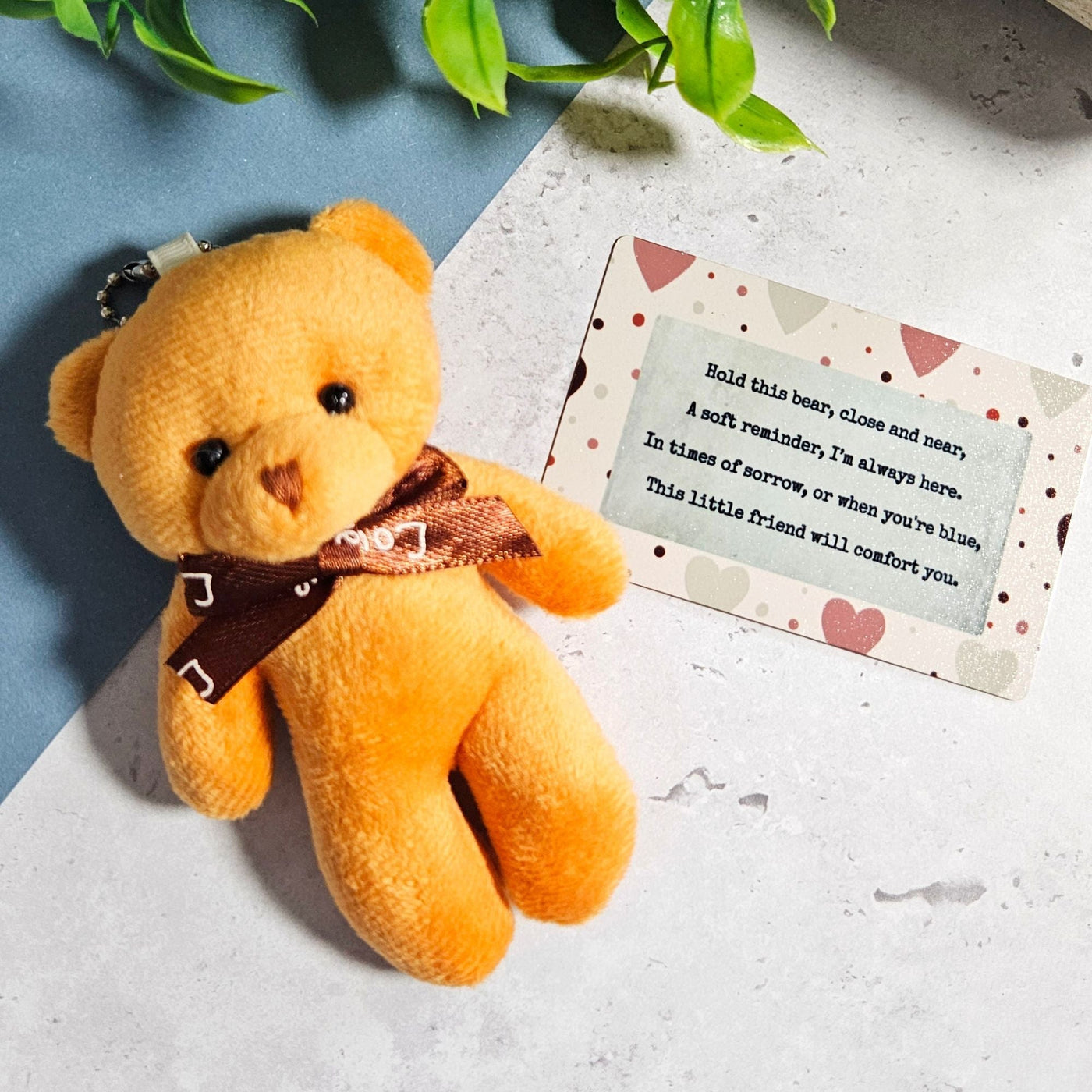 Pocket Bereavement Comfort Bear with Soothing Poem - Loss Sympathy Gift ...