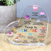 Positive Affirmations Heart Ornament