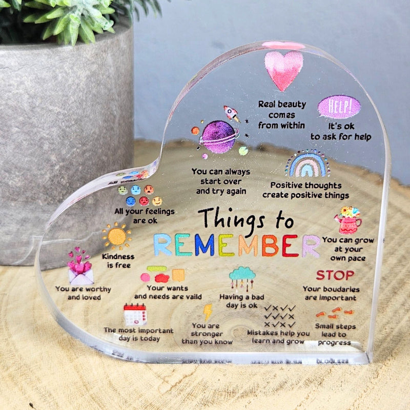 Positive Affirmations Heart Ornament