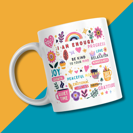 Positive Affirmations Inspirational Mug I Daily Motivation Gift