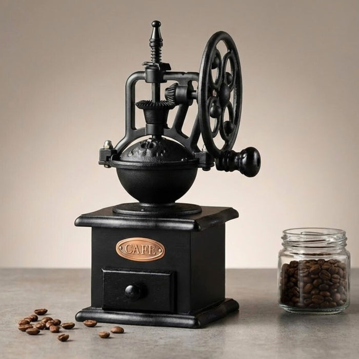 Retro Manual Coffee Grinder – Ferris Wheel Hand Coffee Grinder with Burr Mechanism