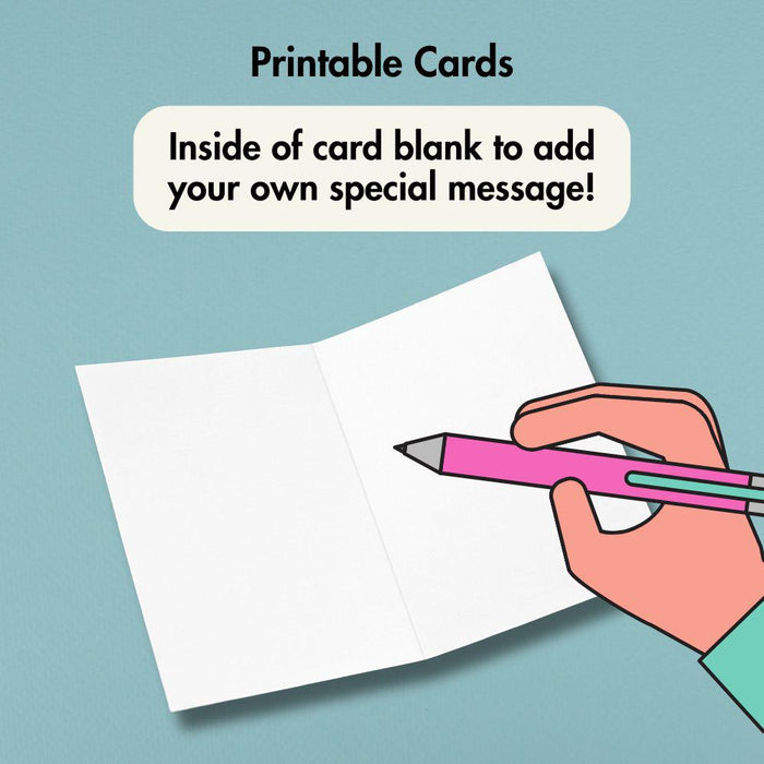 Retro Vinyl Printable Valentine’s Card | Instant Download