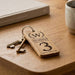 Room Number Keyring, Personalised Wooden Keyring, Custom B&B Keyring, Boutique Hotel Room Key Fob, Numbered Guest Room Keychain, Business Logo Key Tag