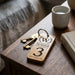 Room Number Keyring, Personalised Wooden Keyring, Custom B&B Keyring, Boutique Hotel Room Key Fob, Numbered Guest Room Keychain, Business Logo Key Tag