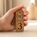 Room Number Keyring, Personalised Wooden Keyring, Custom B&B Keyring, Boutique Hotel Room Key Fob, Numbered Guest Room Keychain, Business Logo Key Tag