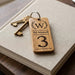 Room Number Keyring, Personalised Wooden Keyring, Custom B&B Keyring, Boutique Hotel Room Key Fob, Numbered Guest Room Keychain, Business Logo Key Tag