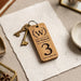Room Number Keyring, Personalised Wooden Keyring, Custom B&B Keyring, Boutique Hotel Room Key Fob, Numbered Guest Room Keychain, Business Logo Key Tag