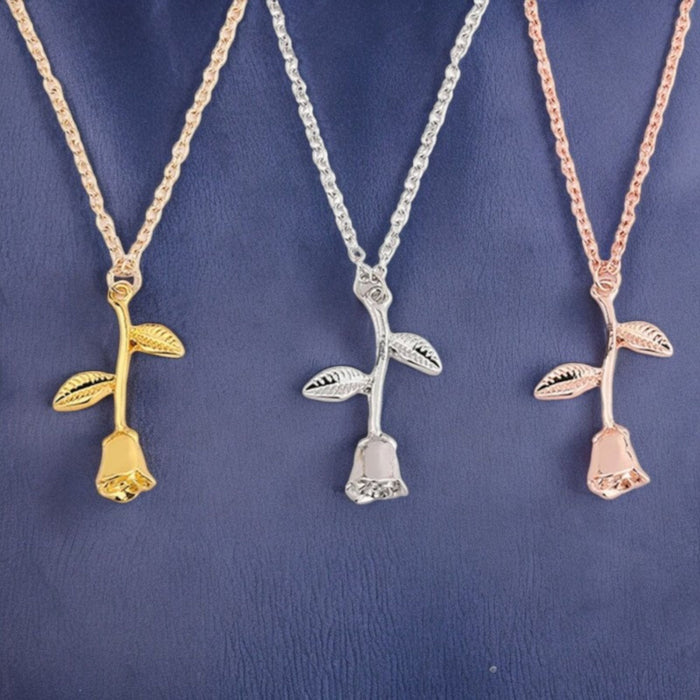 Rose Pendant Necklace