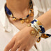 Silk Satin Necklace and Bracelet Set – Sunflower Charm Jewellery Set