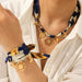 Silk Satin Necklace and Bracelet Set – Sunflower Charm Jewellery Set