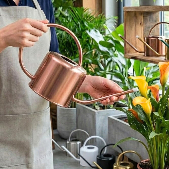 long reach indoor plant waterer Colourful Metallic Watering Can