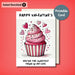 Sweet Cupcake Printable Valentine's Card | Instant Download