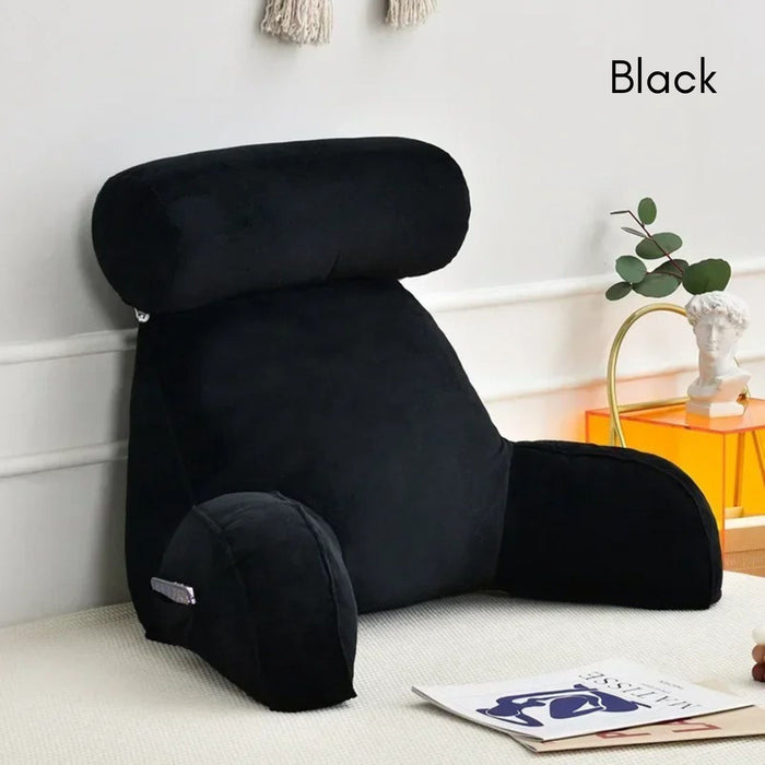 Ultra-Soft Memory Foam Reading Pillow with Back & Lumbar Support