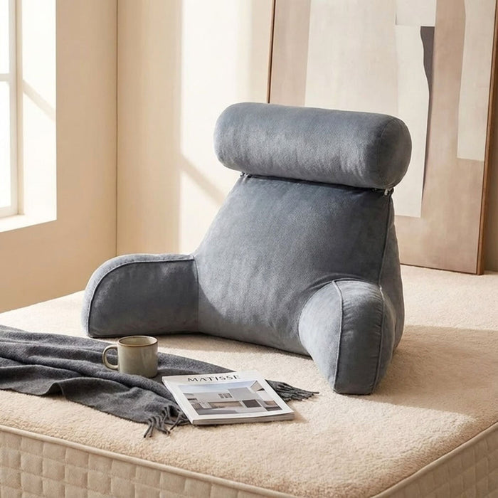 Ultra-Soft Memory Foam Reading Pillow with Back & Lumbar Support