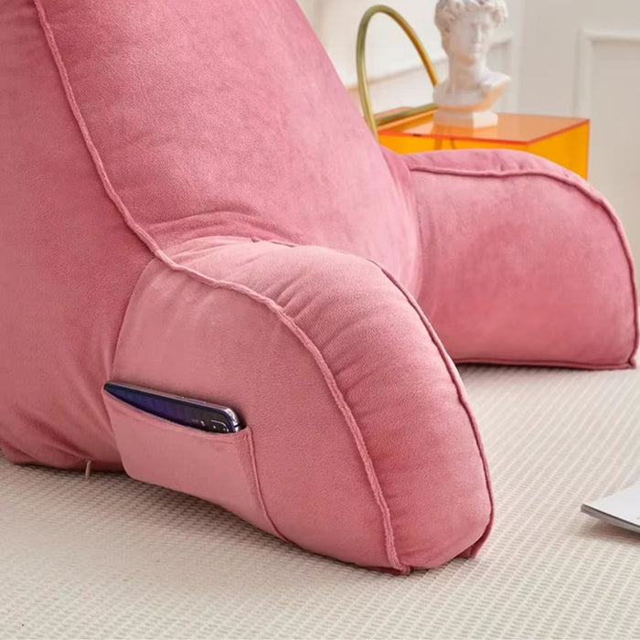 Ultra-Soft Memory Foam Reading Pillow with Back & Lumbar Support